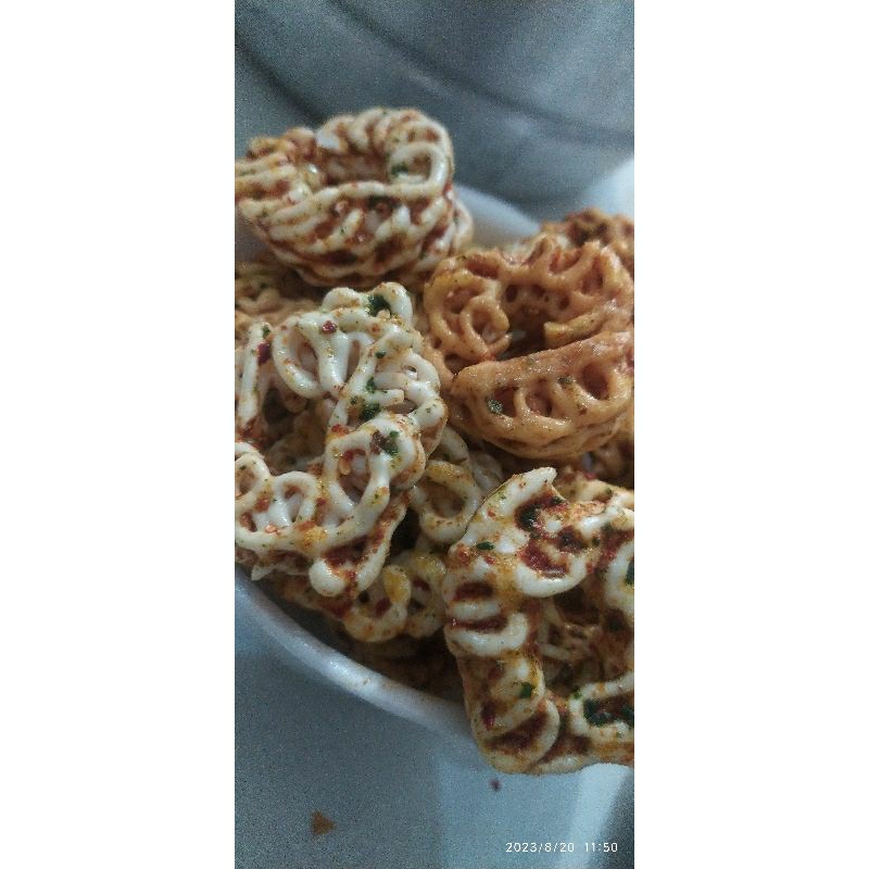 

KRUPUK VIRANG MANG RAFAEL/KRUPUK SEBLAK KERING TATANGGA/PEDAS DAUN JERUK