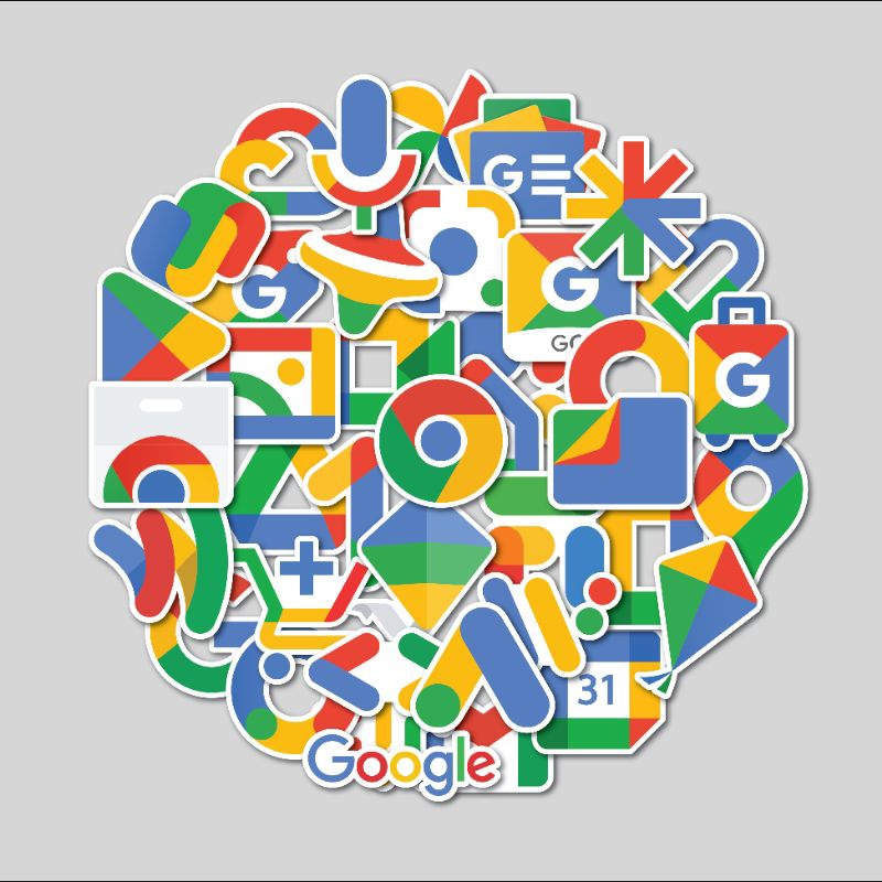 

STIKER PACK GOOGEL ICON | STIKER TUMBLER LAPTOP KOPER HELM