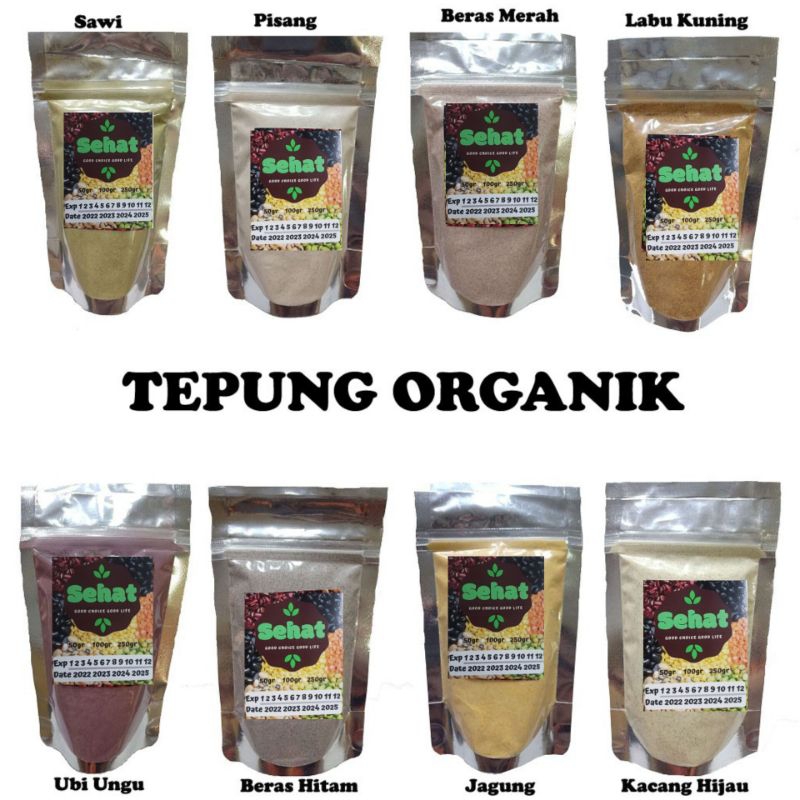 

Tepung MPASI 80gr/100gr Organik Beras Merah/Putih/Ubi Ungu/Kacang Hijau