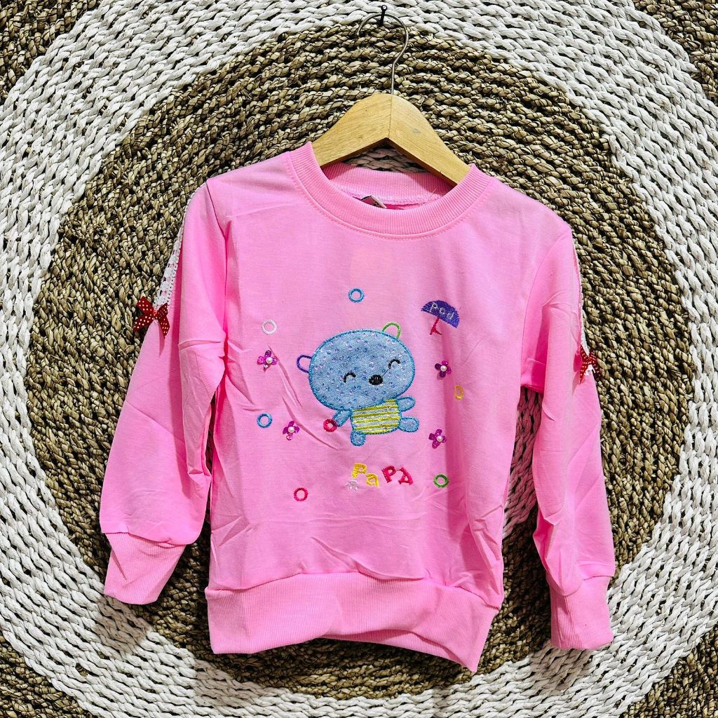 Kaos Anak Perempuan Import 5-12 Tahun/Sweater Anak Perempuan Import/Kaos Anak Perempuan