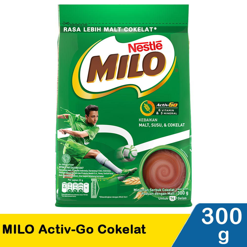 

Milo activ-go pouch 300 gram