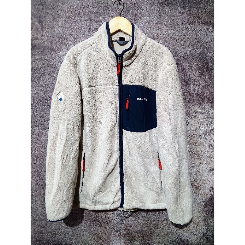 montbell jacket sherpa luar original like new parah