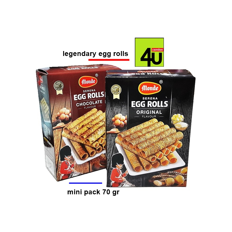 

Monde serena egg rolls original / coklat 70 gram