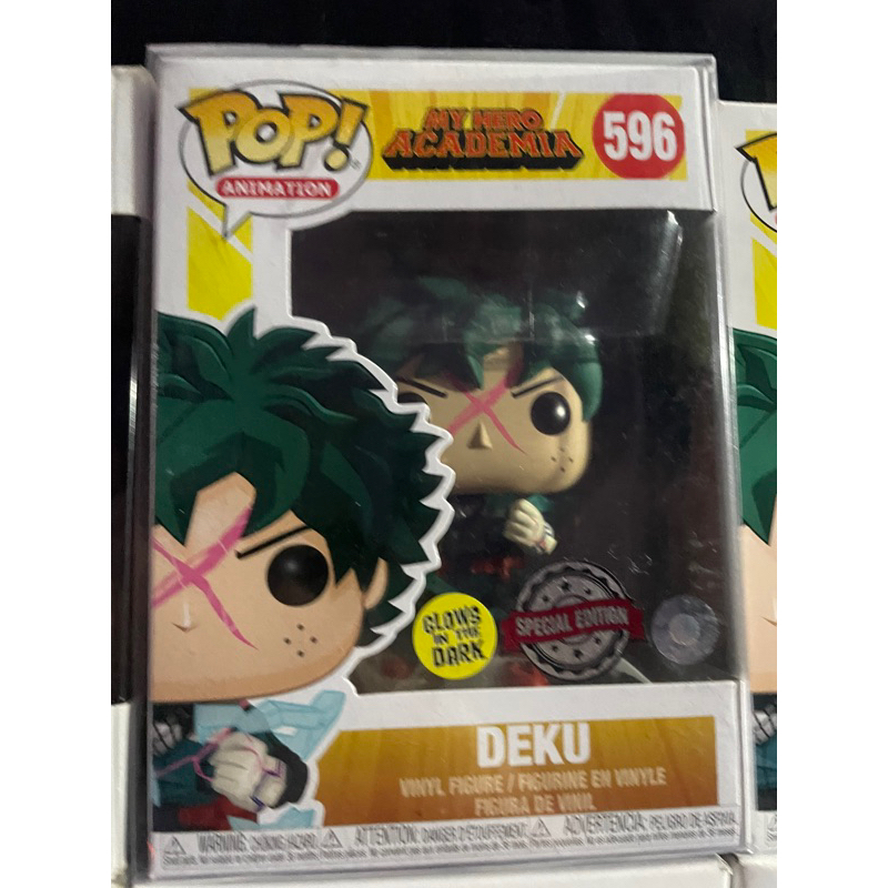 Funko pop pop izuku midoriya deku glow in the dark costume 596 my hero academia
