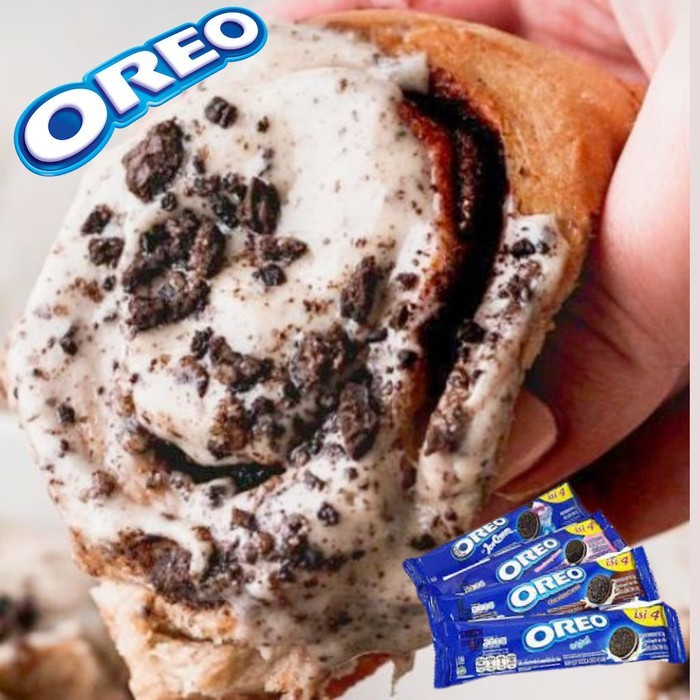 

Roti Cinnamon Roll Rasa Oreo Cream Cheese Premium Lembut Cinnabon