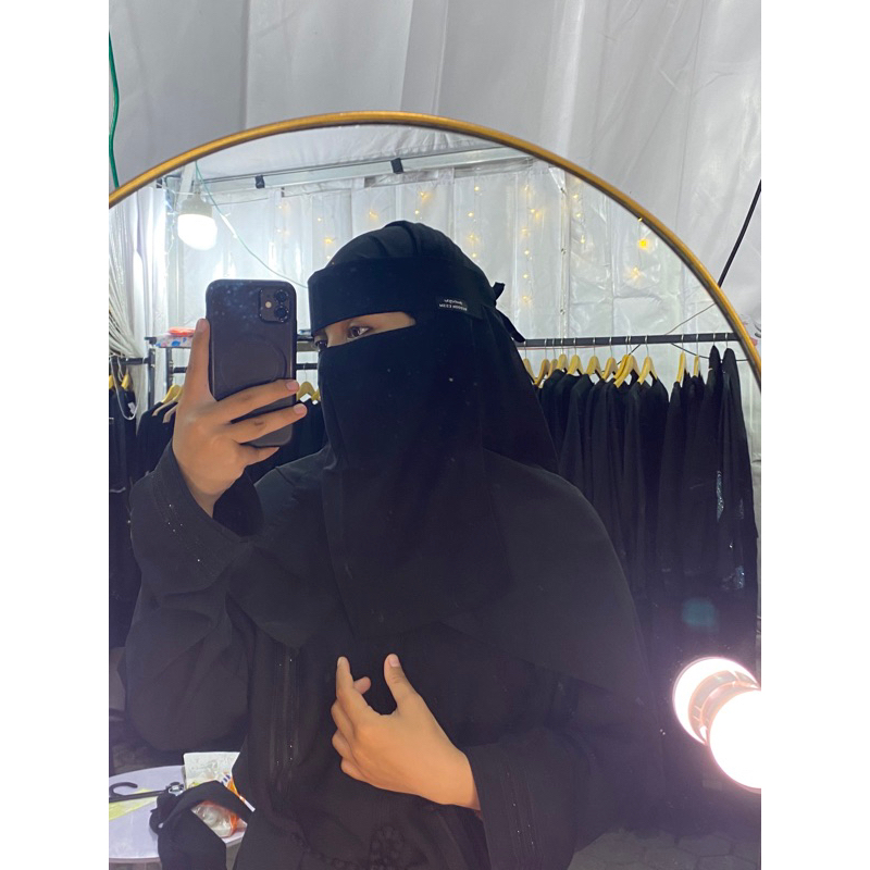 Cadar 3 Layer / Niqab Bandana 3 layer / Niqab Polos / Cadar polos / Cadar Bandana Polos / Cadar Pad 