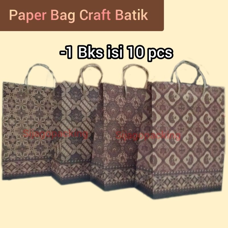 

Paper Bag tali motif batik (1 Bks isi 10pcs)