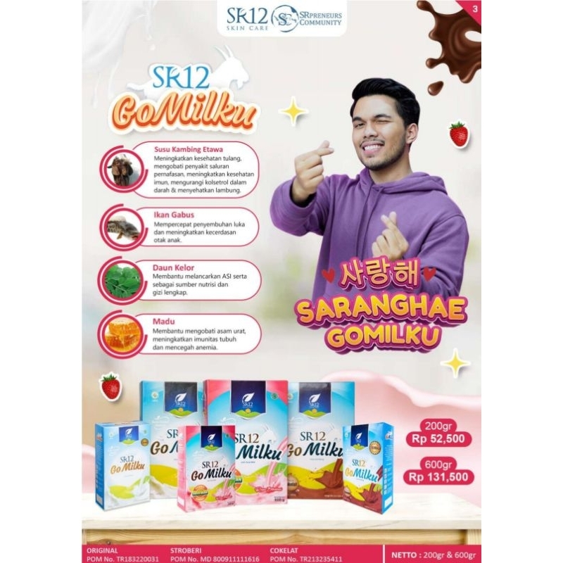 

GoMilku SR12 - Varian Netto 600gr