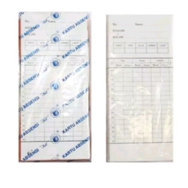

KARTU MESIN ABSEN/ABSENSI 100 LEMBAR (PACK)