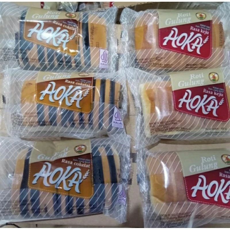 Roti Aoka Gulung/Aoka lilit/aoka keju/aoka coklat