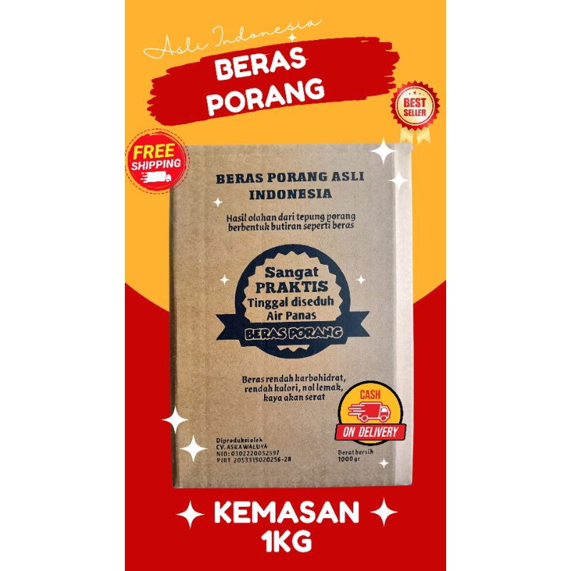 

Beras Porang Kemasan 1kg