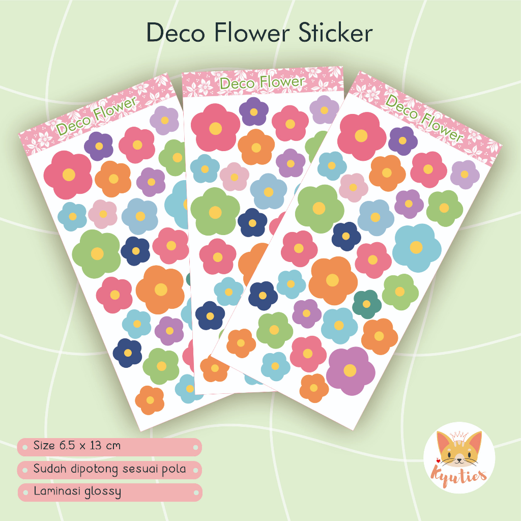 

Deco Single Flower |Daisy Sticker | Scrapbook | Journaling | Stiker Lucu | kpop