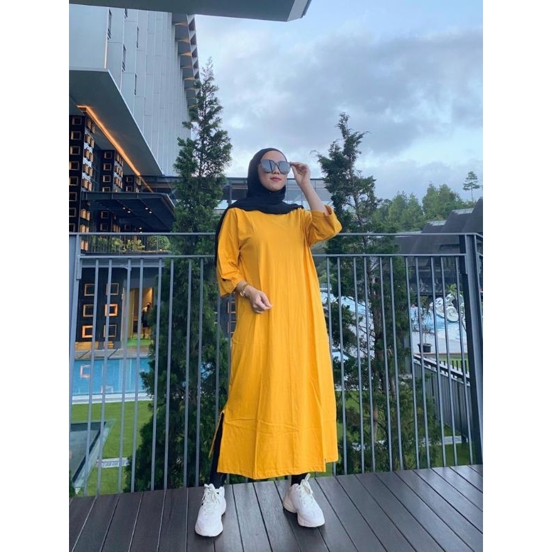 long tunik polos by dm3 cloth