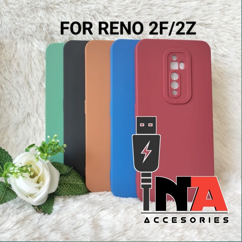 Softcase Pro Camera Oppo Reno 2f/2f Silikon Case Macaron Tpu