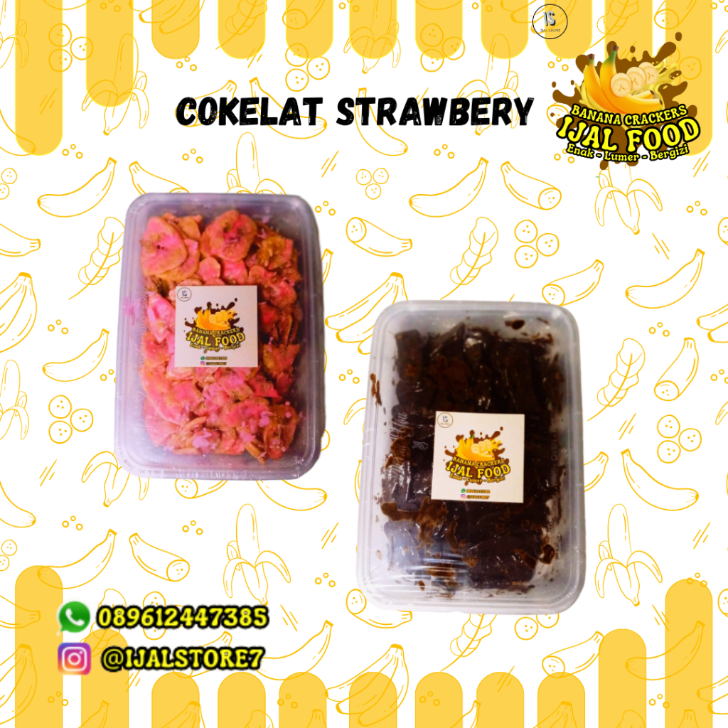 

[PAKET BUNDLING] Kripik Pisang Lumer COKELAT Banana Crackers Murah 100% halal dan ORIGINAL