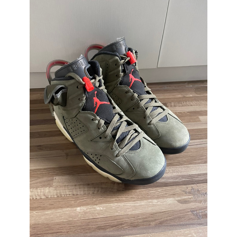 preloved Air Jordan 6 Travis Scott, Original 2nd Condition 90% Original Box Lengkap