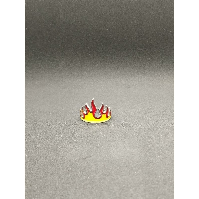 Cincin Pria Api Flame Ring Fire Ring Cincin Api aesthetic Elegan Punk Cincin Cowo Keren Kekinian