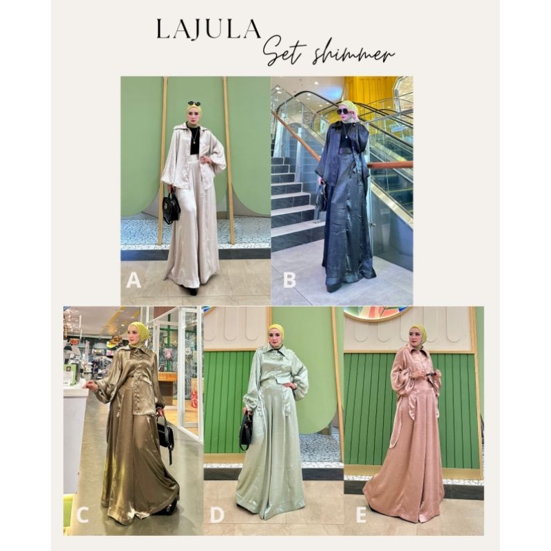 SETELAN LAJULA BY BAENETTA / SETELAN KATUN SHIMMER