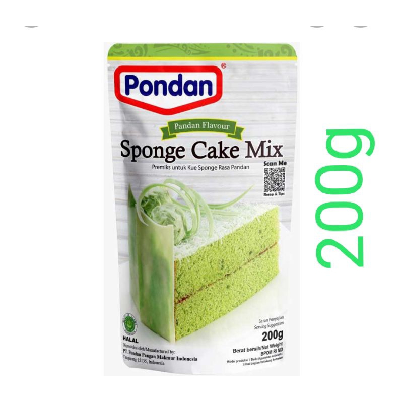 

pondan sponge cake mix
