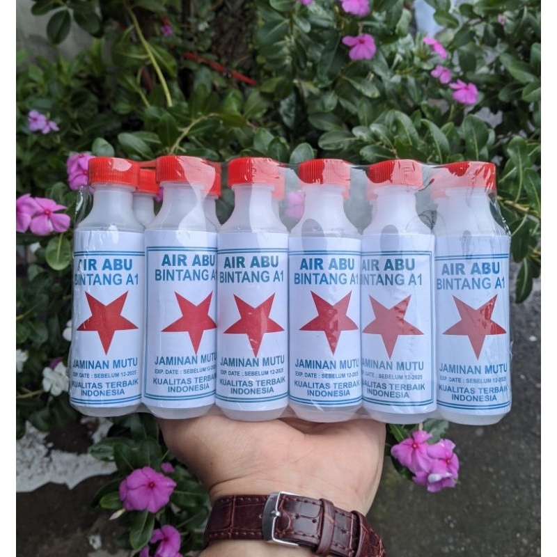 

Air Abu Cap Bintang A1 1.lusin 100ml Untuk buat mie dan kicang Kwalitas terbaik Bumbu dapur