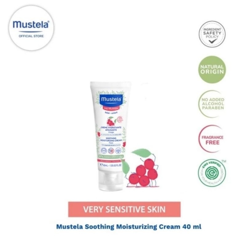 Makassar!Mustela moisturizing cream Mustela face cream sensitif 50gr murah
