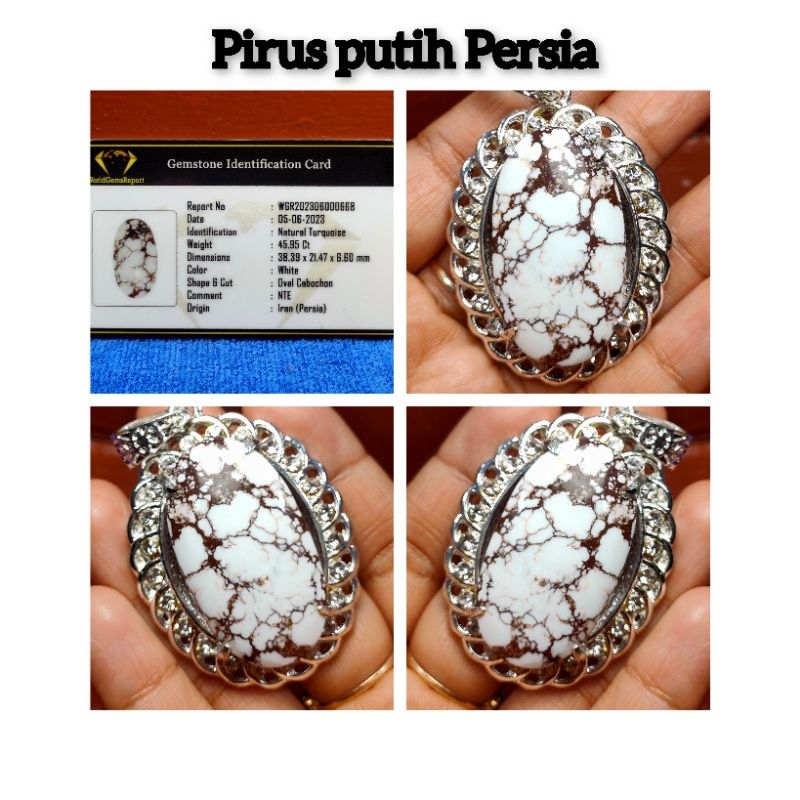 NATURAL LIONTIN AKIK PIRUS PUTIH PERSIA IRAN