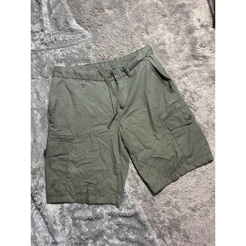 short pant cargo uniqlo army green