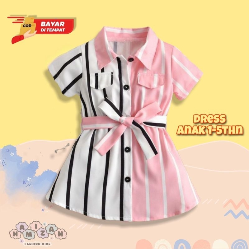 Dress anak perempuan 1-5 tahun Baju anak perempuan Kemeja anak
