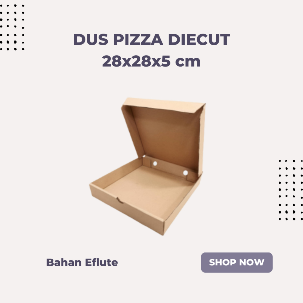 

PIZZA/KARDUS/BOX/KARTON/KOTAK/DUS PACKING 28x28x5 cm