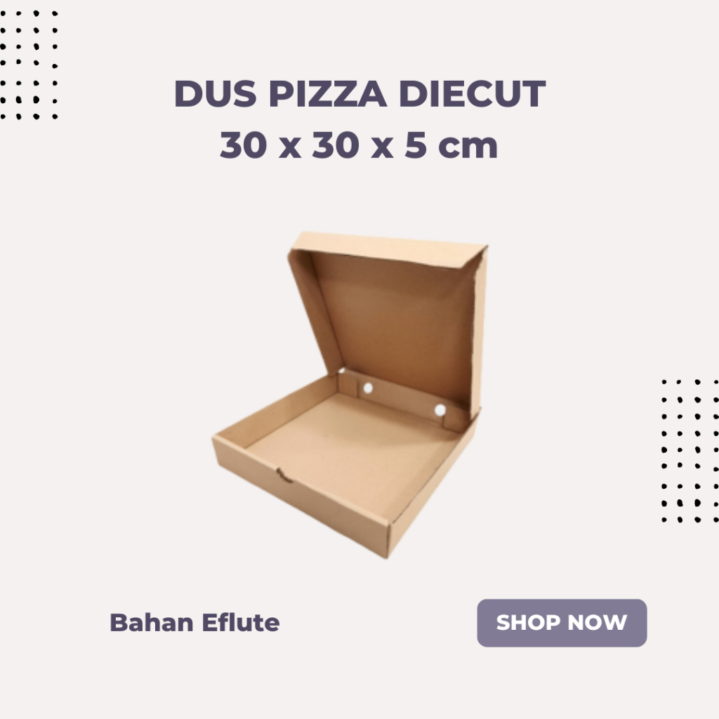 

Box Pizza 30 x 30 x 5 cm / Kardus Tebal / Box Hampers / Kado