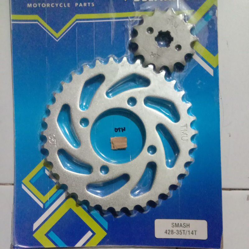 gear / gir depan belakang smash 428-35T/14