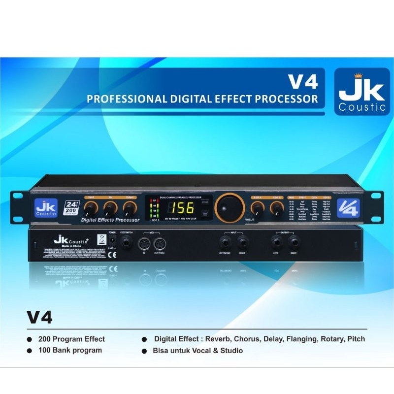 EFEK VOCAL JK  COUSTIC MICRO REVERB 4 ORIGINAL
