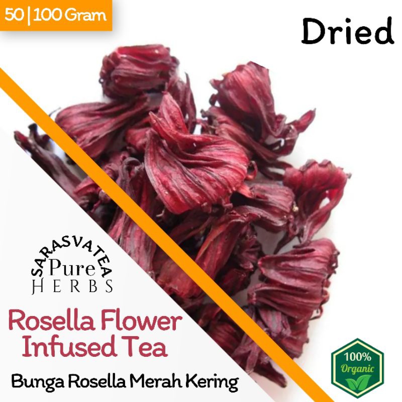 

Dried Red Rosella | Bunga Rosella Merah Kering 50/100 Gram