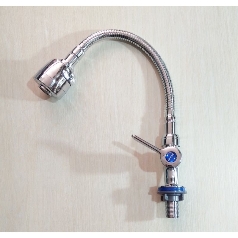 Kran Cuci Piring Onda Leher Angsa Fleksible Handle