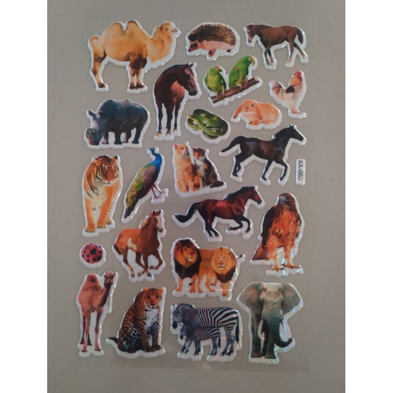 

Stiker timbul WILD ANIMALS / BINATANG 14x26cm