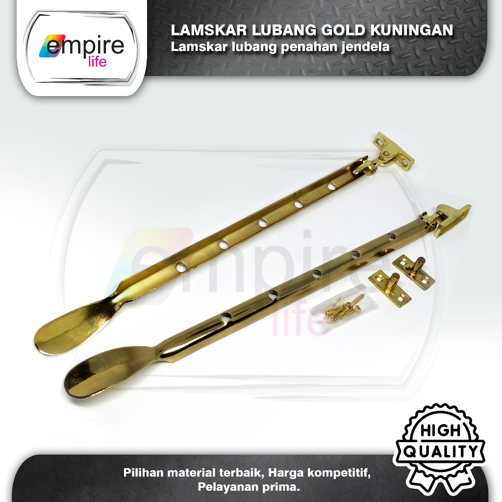Lamskar Lubang Kuning / Lamskar Penahan Jendela Hak Angin Sendok 30cm