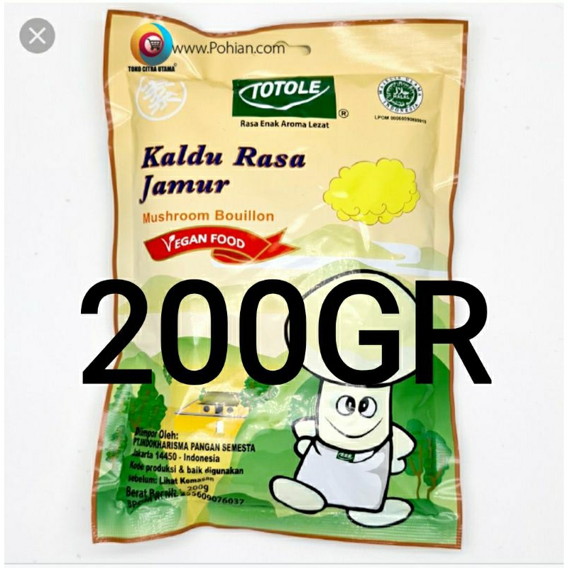 

Totole Kaldu Jamur 200Gr