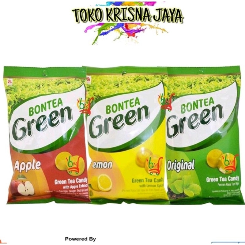 

BONTEA GREEN CANDY RASA APPLE | LEMON | ORIGINAL NETTO 135 GR