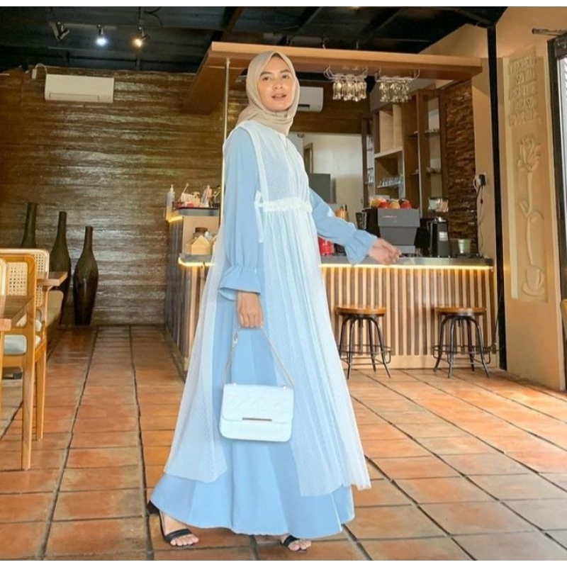 Outer Brukat/Outer Luaran Gamis/Outer Rompi Wanita