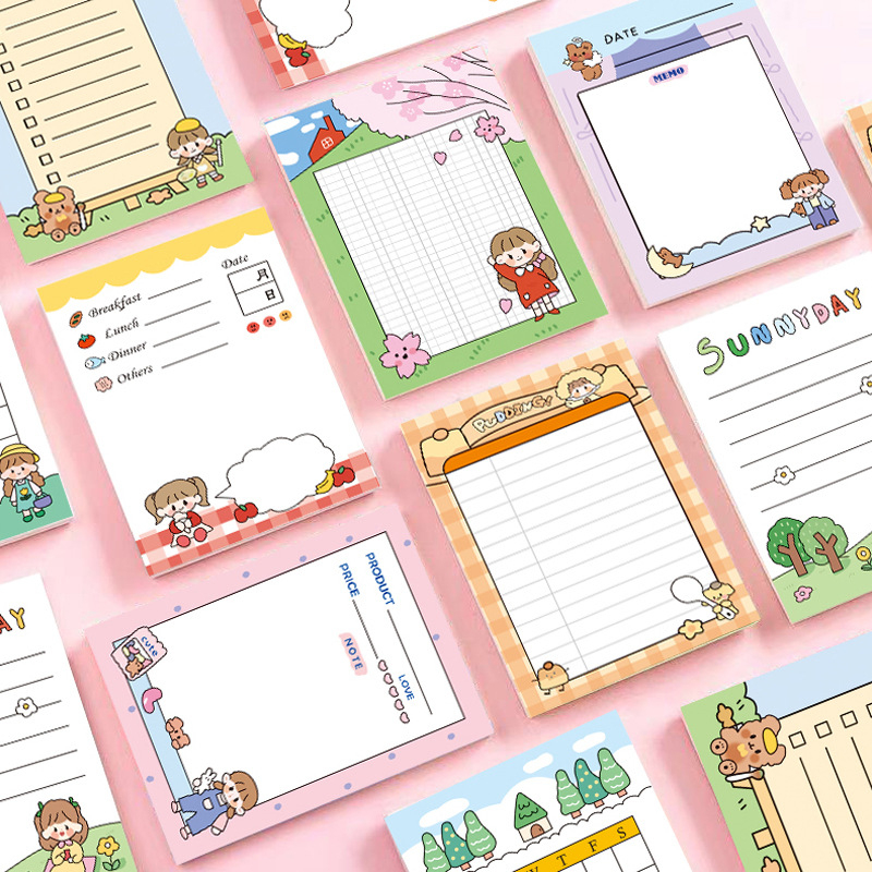 

Yejin Sunny Day Planning Memopad Catatan Memo Kegiatan Kantor Lucu Full Warna Color Template