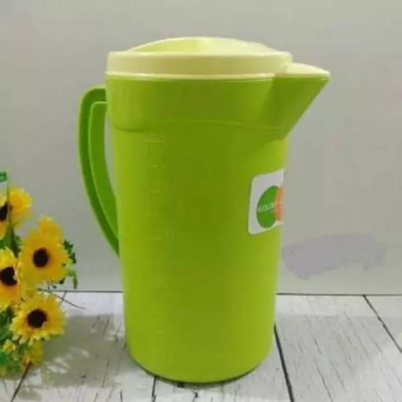 (agenperabot)Teko/eskan serbaguna ungu & hijau golden sunkist