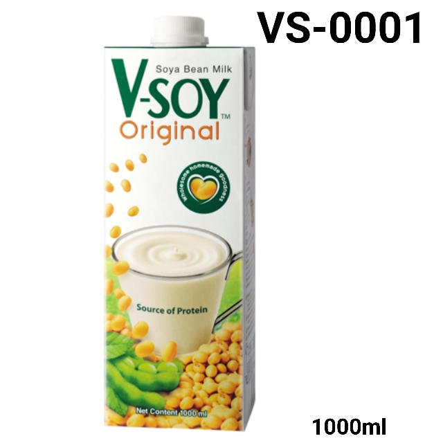 

VS-0001 Vsoy susu soya nabati vegan plant based original 1000ml yamama baking