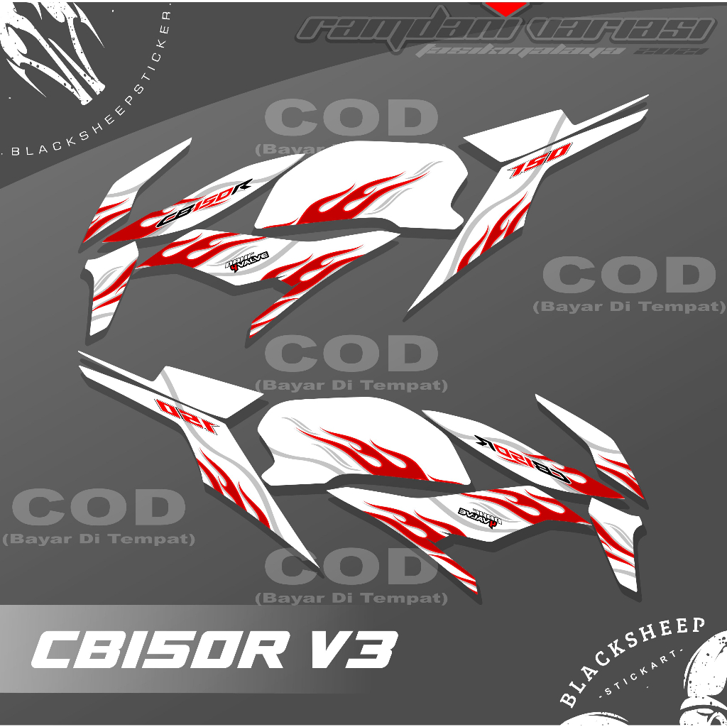 STRIPING CB150R NEW V3 - STIKER CB150R - STRIPING CB150R V3