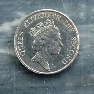 Koin 5 Dollars Hongkong Lama - Seri Elizabeth