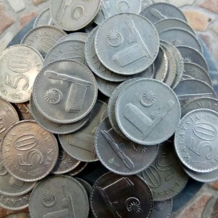 Koin Malaysia 50 Sen Lama - Seri Gedung