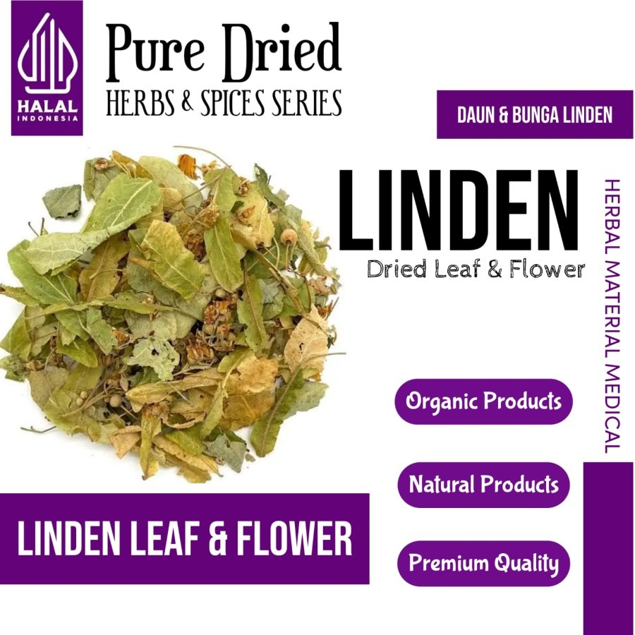 

ELIF TEA Premium Linden Tea : Linden Leaves & Flower Tilia Flower & Leaf Tea