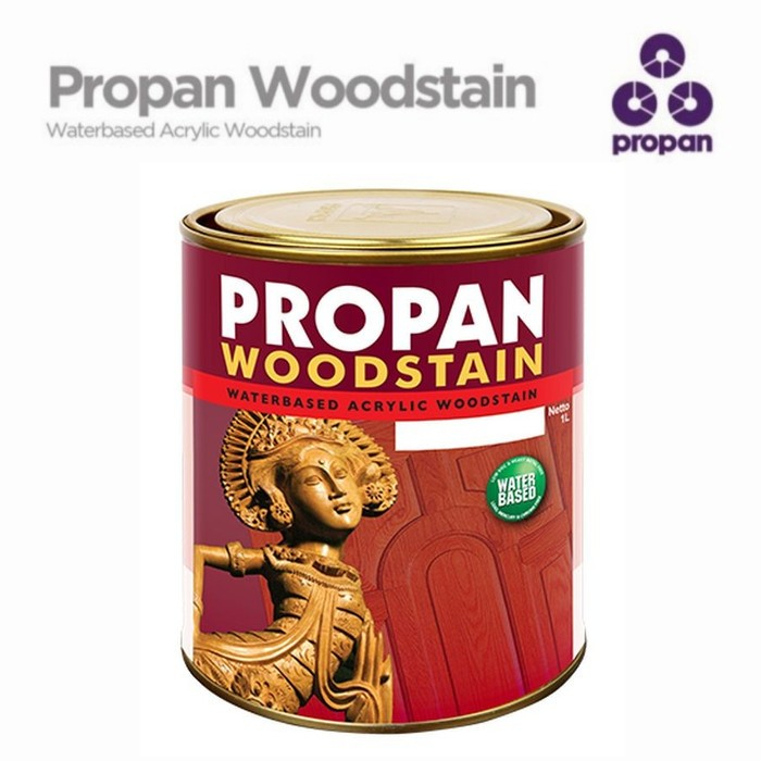 PROPAN PWS-631 Wood Stain/Woodstain Plitur Air 1kg Akasia Bali/Dark Brown/Clear Doff/Gloss/Light Wal