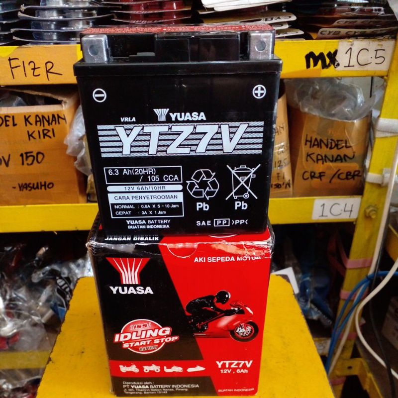 PROMO aki kering YTZ 7V N max yuasa