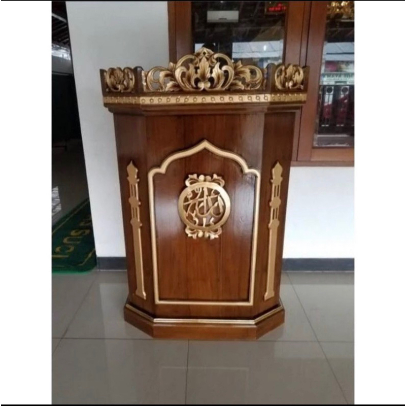mimbar masjid jati-mimbar jati termurah