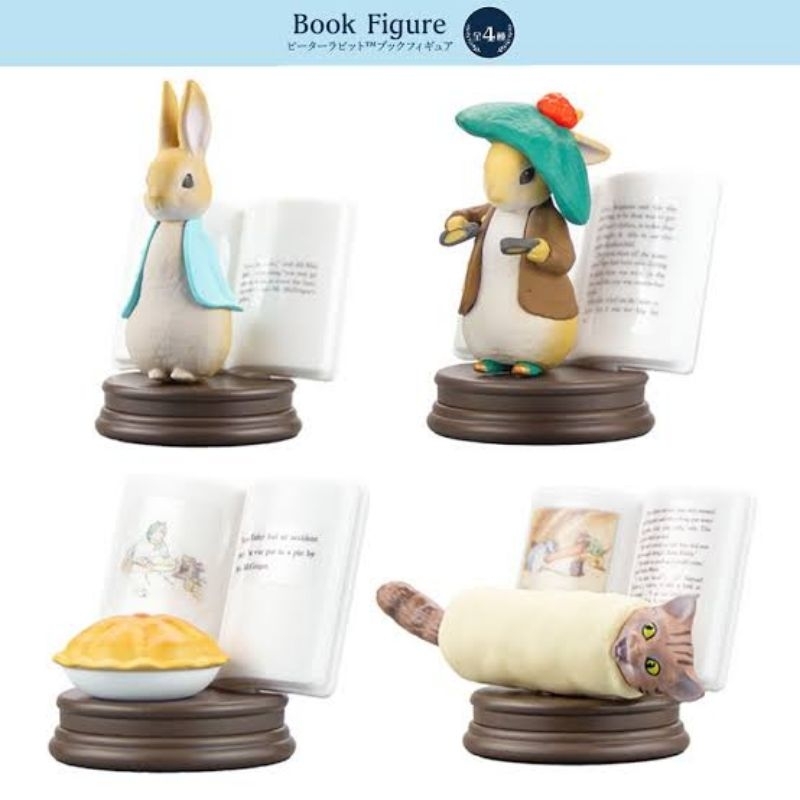 Gacha Peter Rabbit Book Figure Gashapon - Peter's dad & Tom Kitten  (2pcs)
